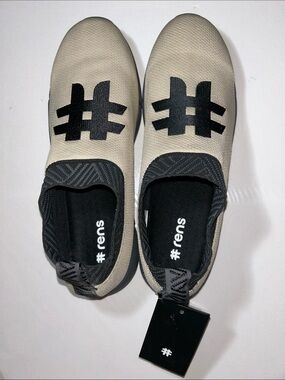 NWOB #Rens Original Nomad Coffee Sneakers in Beige and Black